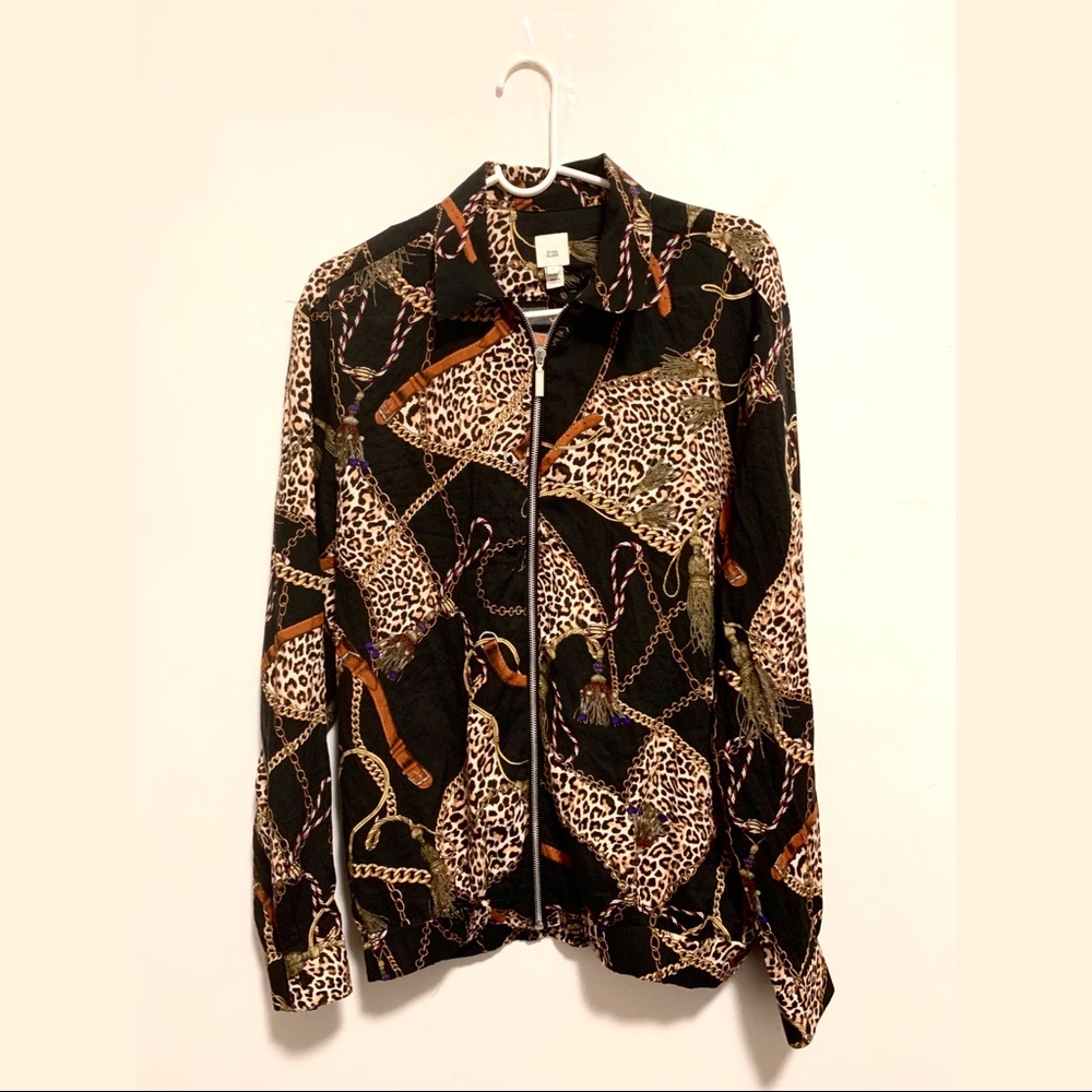 RiverIsland | Black Baroque Print Shirt
